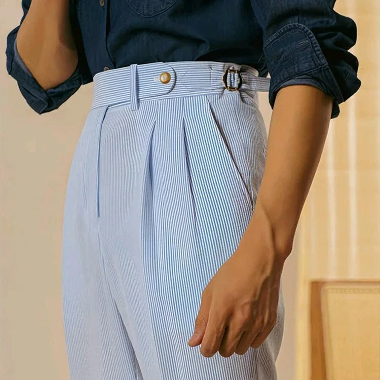 Vintage High Waist Suit Trousers