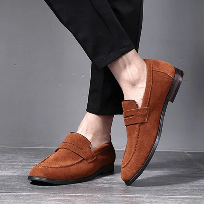 Luxury Suede Slip-On Loafers