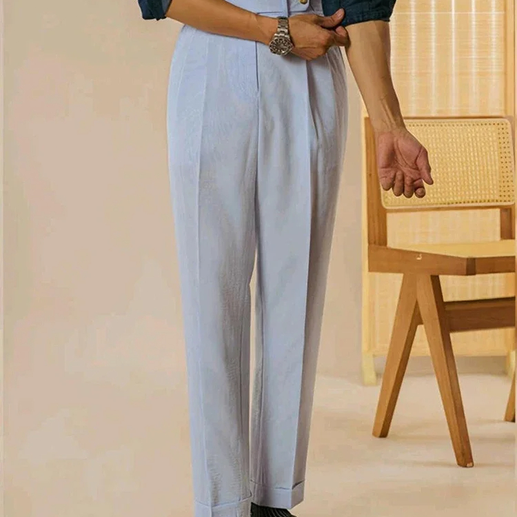 Vintage High Waist Suit Trousers