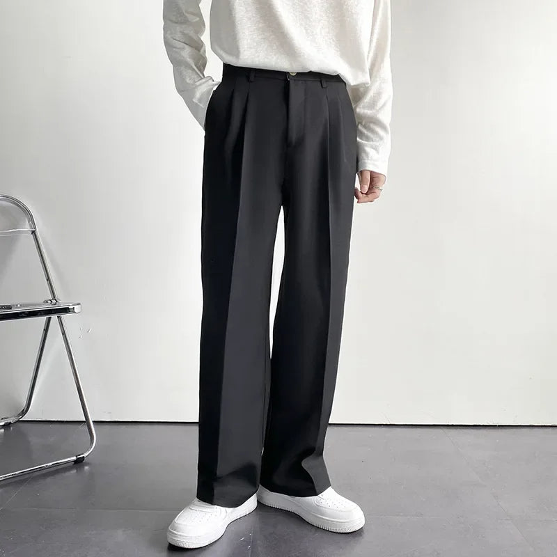 Korean Style White Street Trousers