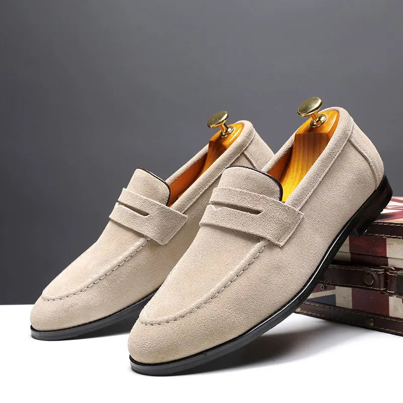 Luxury Suede Slip-On Loafers