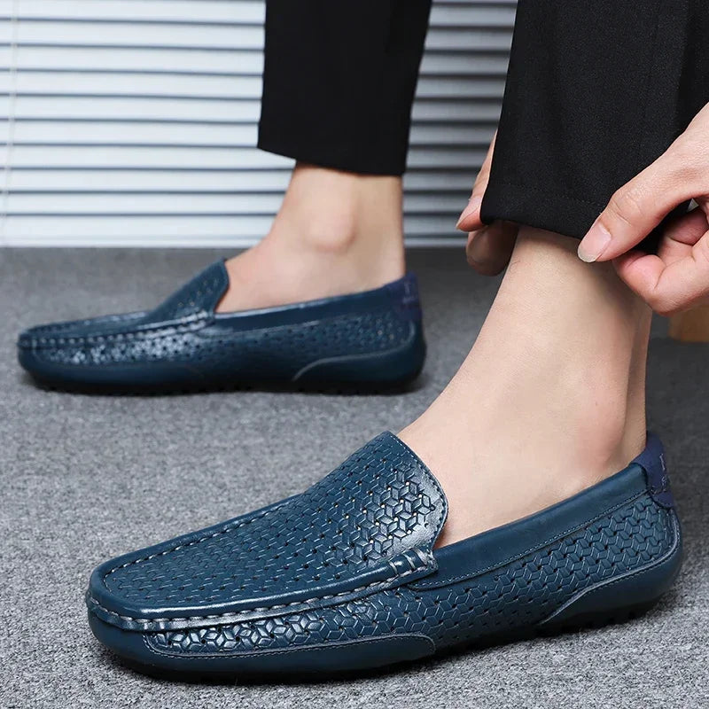 Breathable Leather Loafers for Men