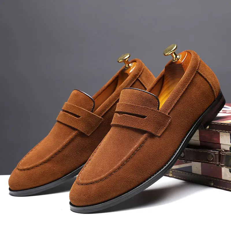 Luxury Suede Slip-On Loafers